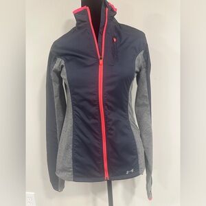 Under Armour Women's Gray Jacket with hot pink Accents